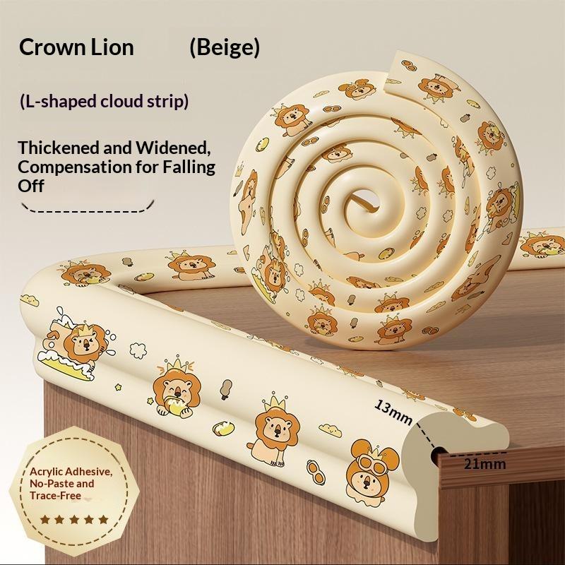 Baby Anti Collision Strip Cartoon Printed Self Adhesive Thick Foam Corner Guard for Furniture Edge Child Safety Toddler Home Protection