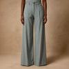 Women's High Waist Striped Wide Leg Pants Retro Casual