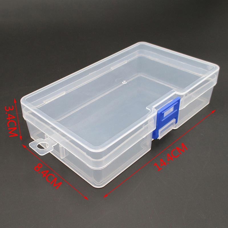 1 Piece Clear Screw Jewelry Organizer Utility Box Plastic Container Sewing Box