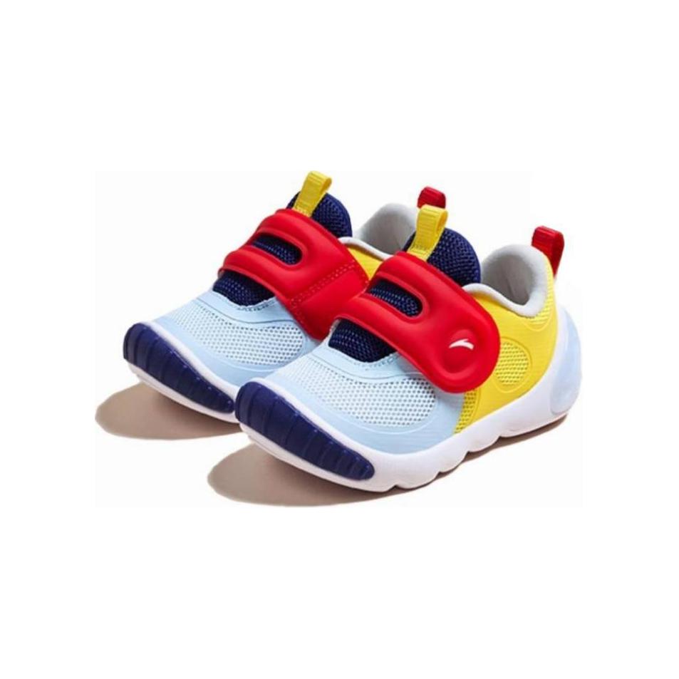 Anta Kids 5U Comfortable Non-Slip Lightweight Low-Top Walking Shoes Baby Shoes Sky-Blue Durian-Yellow Classic-Red 312430003-2