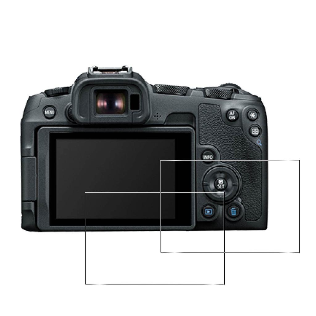 Made in Japan with Asahi Compatible with Canon EOS Thick Tempered Glass Screen Protector with 9H Automatic Impact High Light and Easy [2-Pack, Glass]