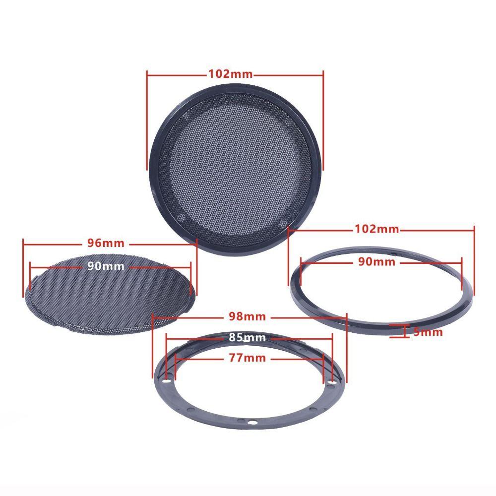 3inch Speaker Grills Steel Mesh Subwoofer Grille Cover Grille Cover Protective Frame
