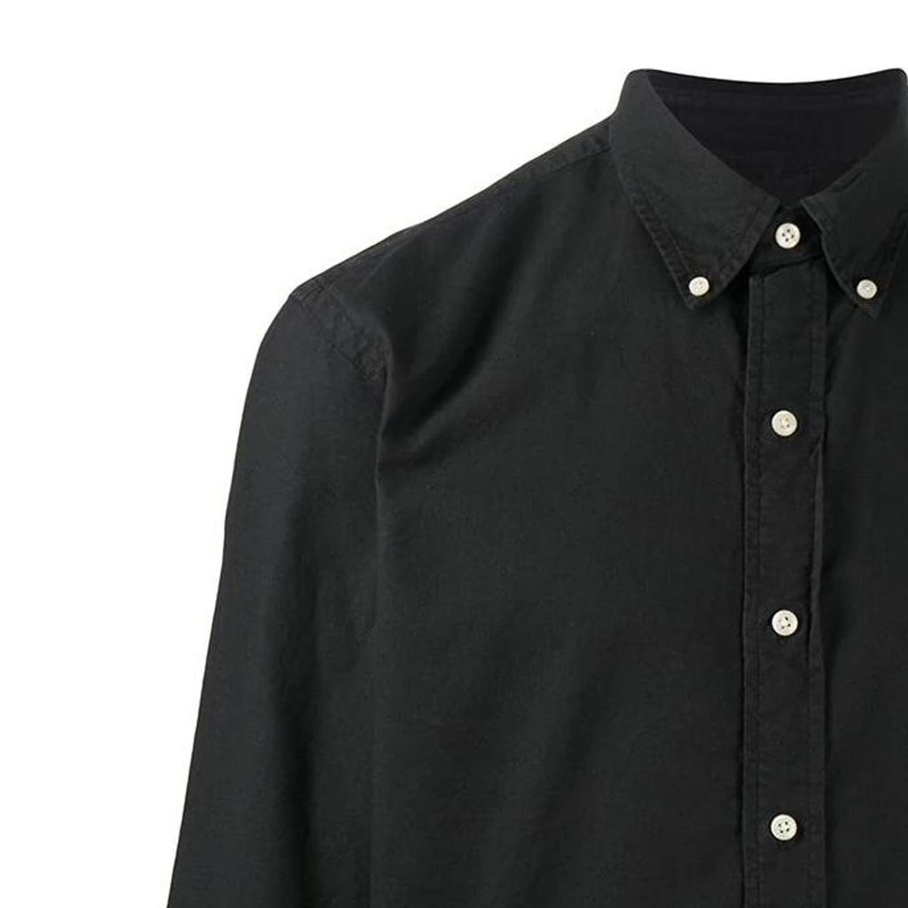 Polo Ralph Lauren Solid Color Embroidered Logo Long Sleeve Shirt Men shirts Black 710772290-001