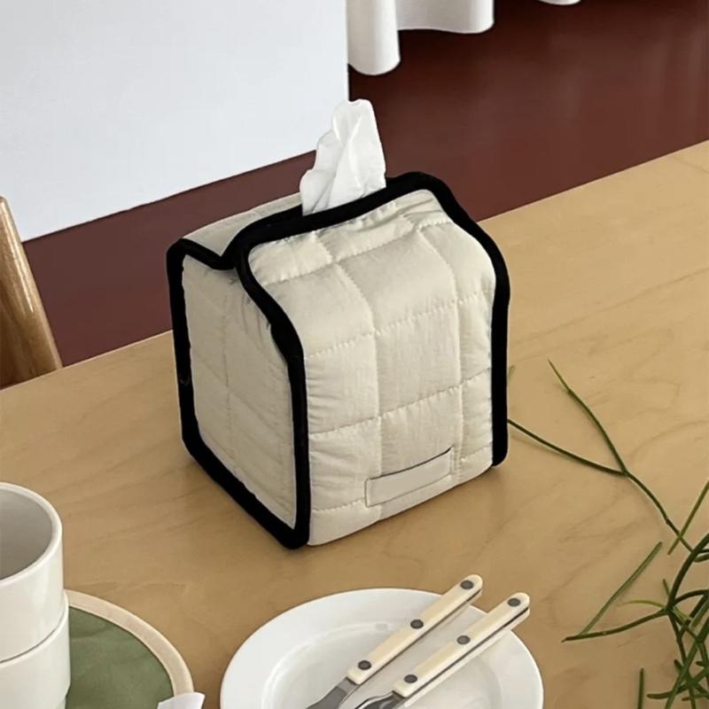 Stylish Square/Round Tissue Box Easy Access Space-saving Roll Paper Holder Home Organization Supplies