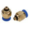 Tubo Aria 4mm Raccordi Rapidi Pneumatici Filettatura Maschio Connettore Dritto Push-In (PC4 M5 20 pezzi)