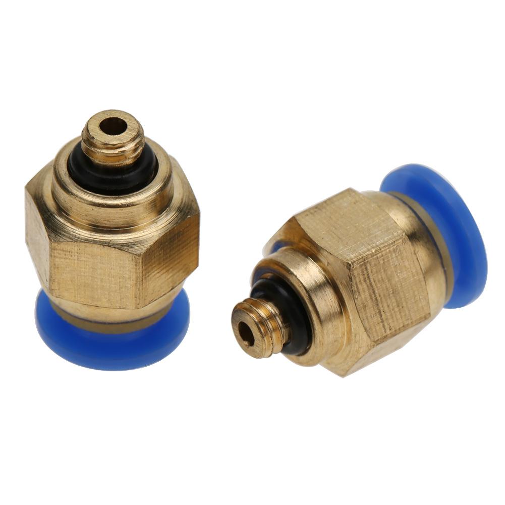 Tubo Aria 4mm Raccordi Rapidi Pneumatici Filettatura Maschio Connettore Dritto Push-In (PC4 M5 20 pezzi)