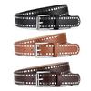 Design Unique Original Pu Leather Belt With Rivet Detailing For Womens Outfits Casual
