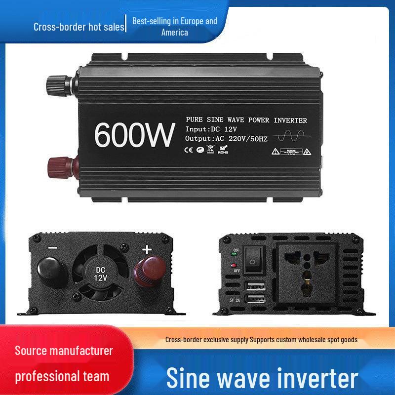 1500W Pure Sine Wave Inverter, 12V/24V to 220V for Car and Home