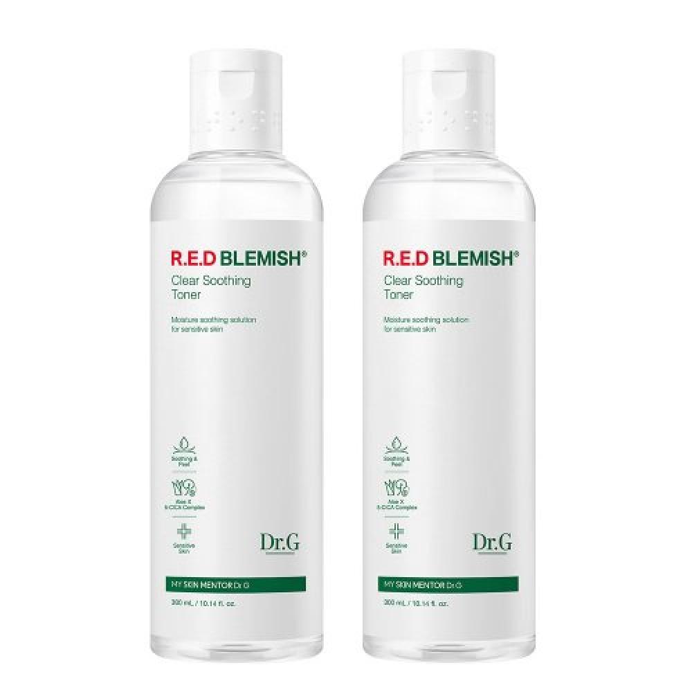 Dr.g Red Blemish Clear Soothing Toner 300ml Duo FREE