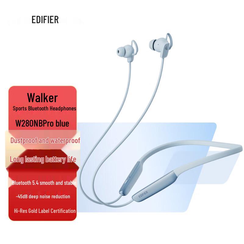 Edifier W280NB Pro Neckband Active Noise Cancelling Bluetooth Earphones