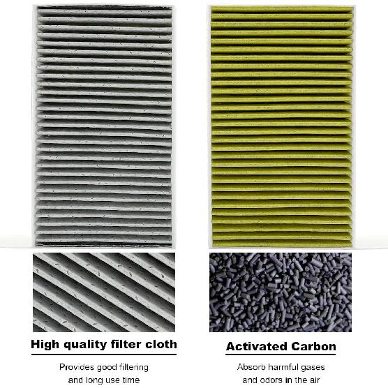 JOJOMARK Cabin Air Filter Fits For Tesla Model 3/Y With Activated Carbon Fit For 2016-2024 Model 3/    2024 Model Y