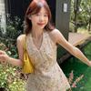 2026 Summer Elegant Waist-Cinched Halter V-Neck Sleeveless Vest for Women