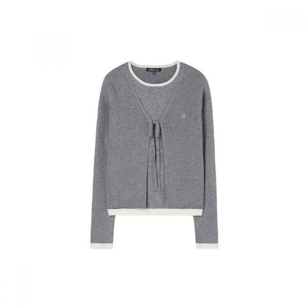 LAP Ribbed Cardigan Layered Knit As1kh260