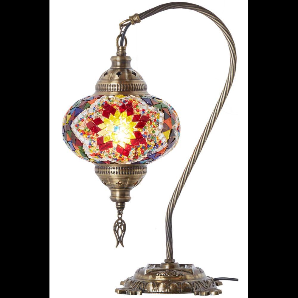 

Мозаика ручной работы Настольная лампа Красочный аутентичный стол Тумбочка Ночной свет