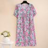 Elegant Summer Loose Long Dresses Women Oversize Short Sleeve Dress
