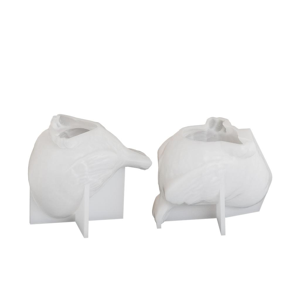 2 buc. Matrițe din Silicon pentru Lumânări și Ornamente cu Păsări - Ideale pentru Lumânări de Aromaterapie, Rășini, Săpun de Ceară Handmade, Decor pentru Casă și Artizanat