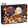 Stocking Stuffers for Kids 2026 Christmas Squeeze Toy Advent Calendar, 24-Day Dumpling Bun Fidget Anxiety Relief Toys Countdown Box, Soft TPR