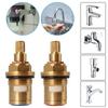 Kitchen Tap Valve Quarter Turn Insert Anti-clockwise Brass