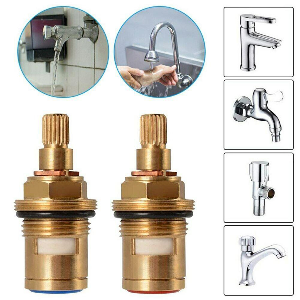 Kitchen Tap Valve Quarter Turn Insert Anti-clockwise Brass
