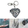 Lovely Bowknot Love Heart Charm Pendant Portable and Sturdy Acrylics Alloy Keychain Accessory for Fashionable Women