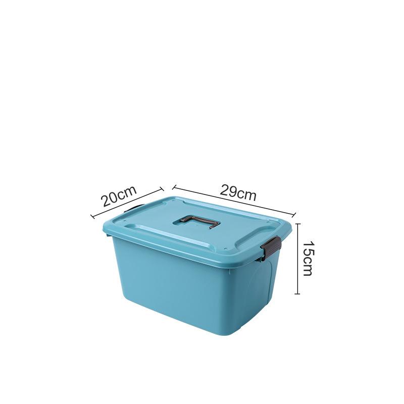 Plastic Sundries Storage Box with Handle Large Capacity Desk Organizer for Cosmetics Jewelry Toys Snack Clothes Storage Basket