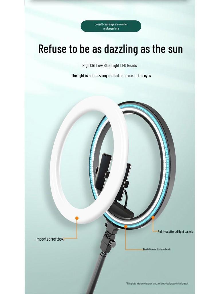 22-Inch Ring Light with Stand: Perfect for Mobile Streaming, Selfies, and TikTok.