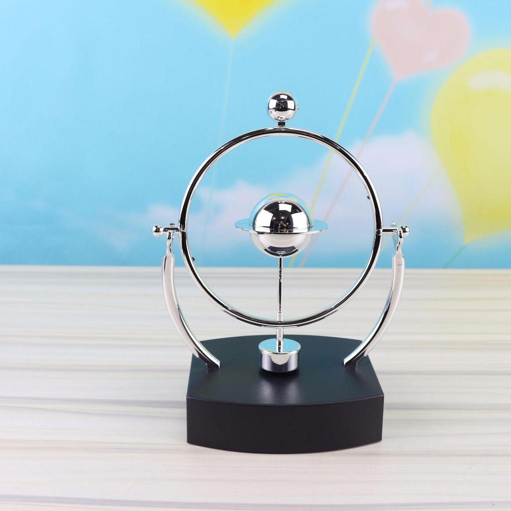 F007 Celestial Magnetic Perpetual Motion Ornament: Small Planet Science Craft Decor