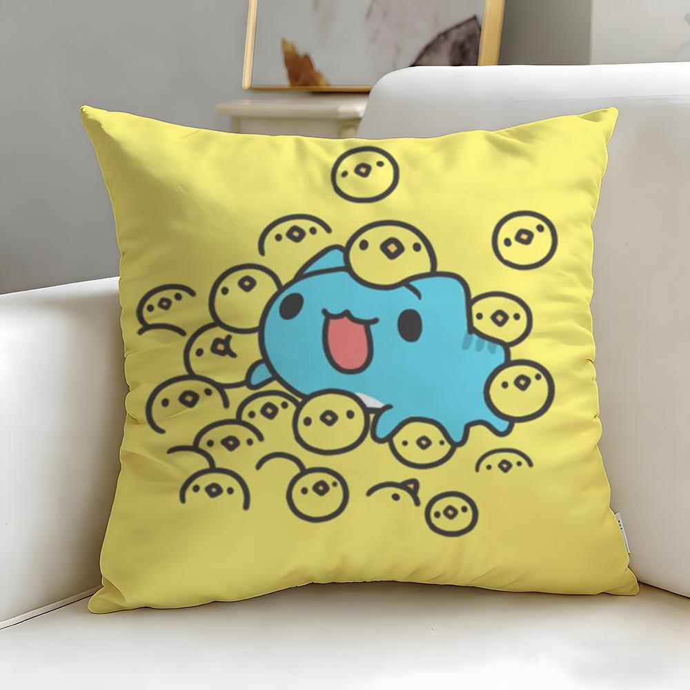 Beliebte Cartoon-Bugcat Capoo Kissenbezug Weich & Leicht zu Waschen – Vielseitig für Sofa, Bett, Reisen und Büro