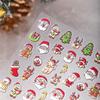 Cyansea Christmas 3D Cartoon Nail Stickers - Santa Claus & Tree Design