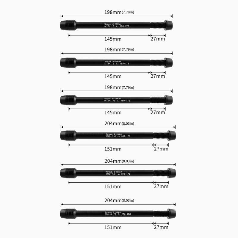 High Strengths Steel Axles Quickly Release Skewer Anti Thefts Locking Compatibility with Most Bicycles Hubs