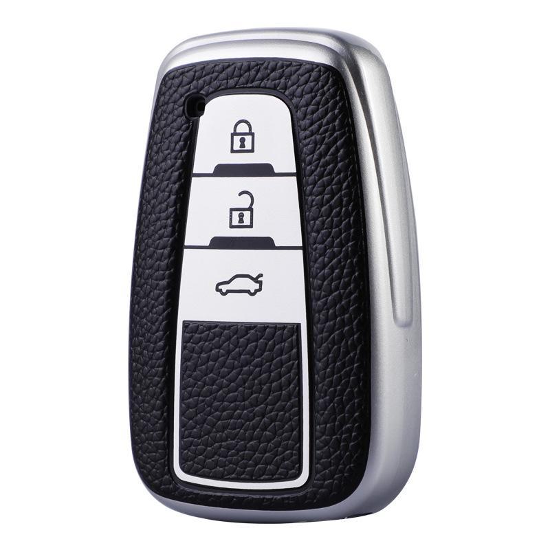 Toyota Car Key Cover for Camry, Corolla, Ralink, Highlander. Dragon Design with Full Shell Buckle for Men.