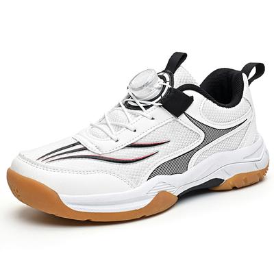 Boys Sneakers Fashionable Rotating Buttons Professional Children's Training Shoes Badminton Shoes Spinning Table Tennis Shoes