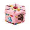 Unpainted Hexagonal Wooden Jewelry Box Trinket Case craft