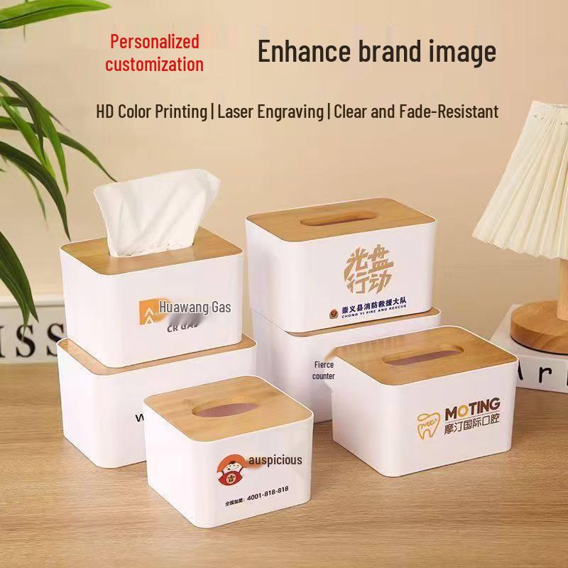 LIEI Wooden Lid Tissue Box