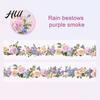 Scratch-resistant Tape Floral Washi Tape, Vintage Flower Pattern PET Decorative Healing Color for Junk Journal Supplies, Scrapbooking, DIY Crafts,