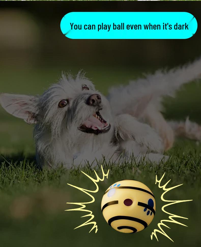 Bite-Resistant Vinyl Dog Toy Ball with Sound for Self-Play - Perfect for Golden Retrievers and Border Collies