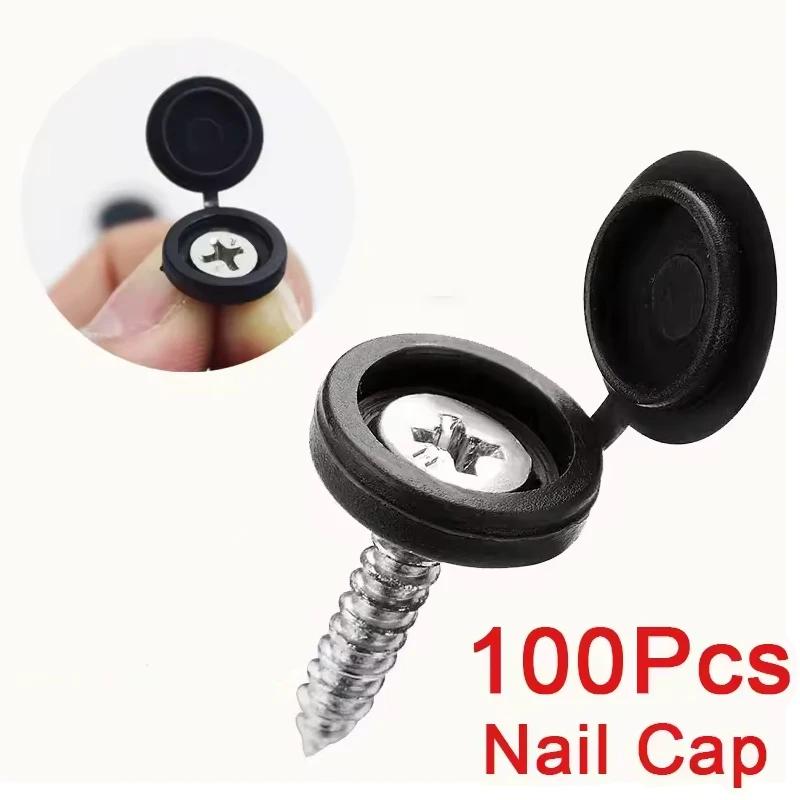 100pcs Self-tapping Screw Cross Special Lid Decorative Hole Plug Self-tapping Screw Cap