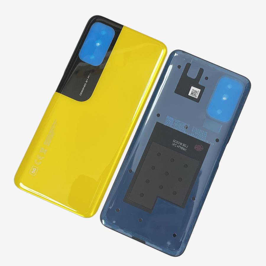 

Крышка батарейного отсека, задняя дверь, задний корпус для Xiaomi Poco M3 Pro 5G 4G, крышка батарейного отсека с логотипом, запасные части Poco Yellow