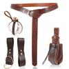 Medieval Viking Leather Cosplay Costume – Magic & Steampunk Props for Halloween