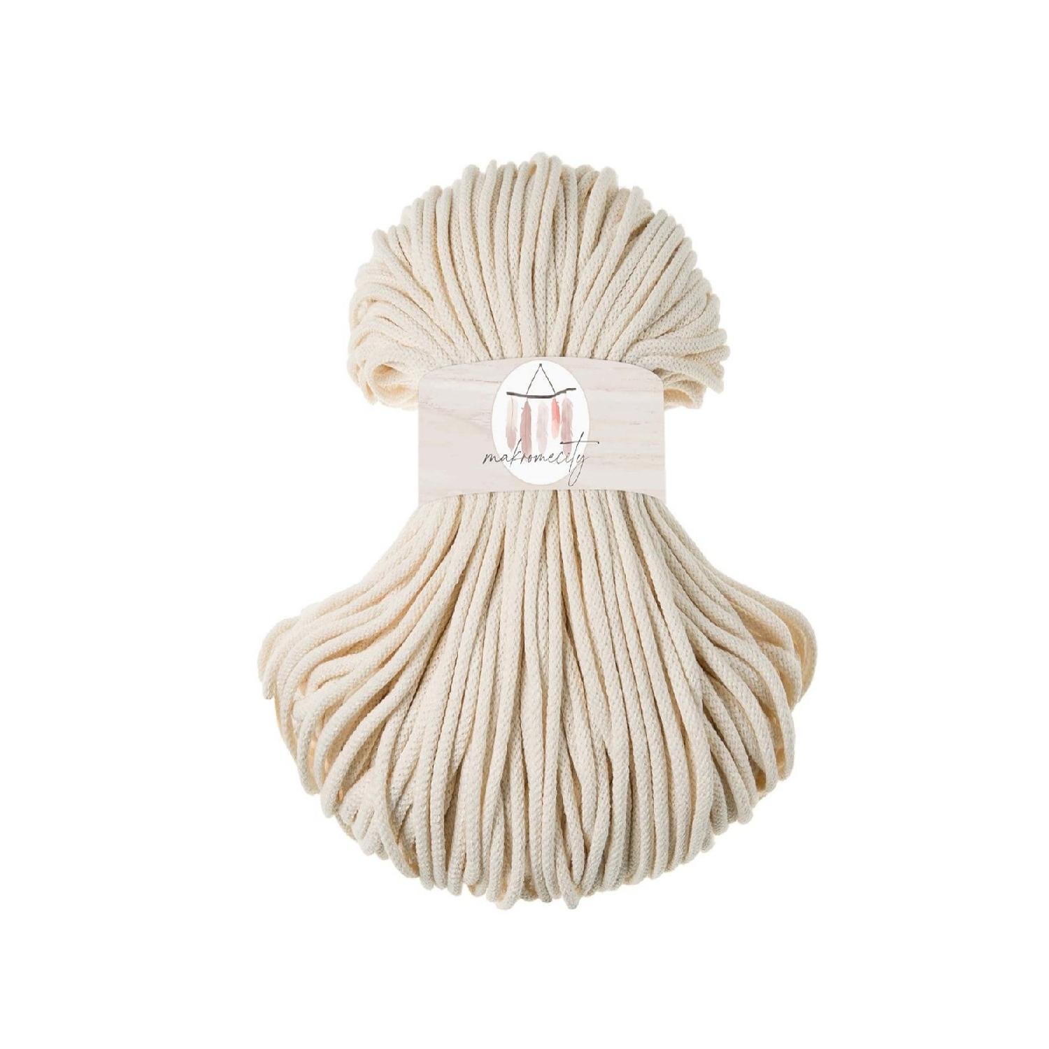 

Мотузка макраме (10 метрів) Розсувний плетений мотузковий кошик Suppla Swing Bag Mop Rope Багатоцільова мотузка екрю