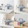 Desktop Storage Box Dustproof with Lid Latching for Desk, Craft Room