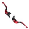 2 Pcs Foldable Clutch Brake Lever 6 Gear Adjustable Folding Brake Handle Lever for MSX 125 GROM 2014 To 2023