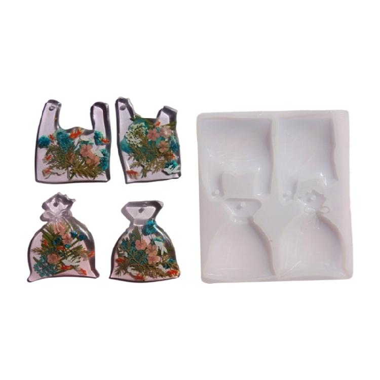 

Versatile 3D Water Bag Earring Accessories Mold Food Safe Flexible Silicone Template For Handcrafted Jewelry Keyring 1