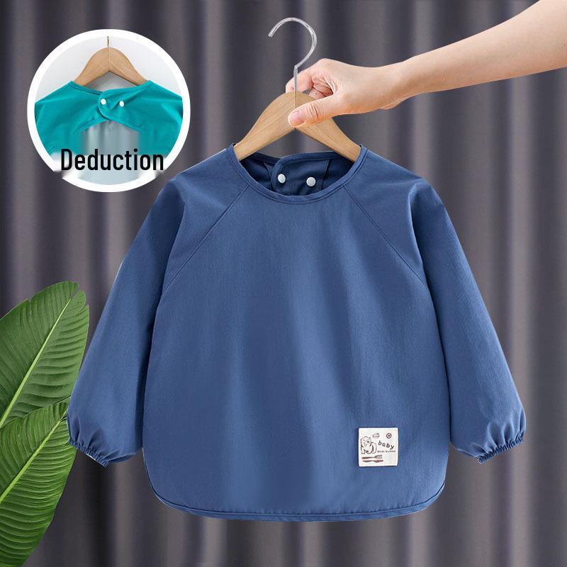

Waterproof Reversible Baby Coverall Bib - Long Sleeve, Stain-Proof, Autumn Winter Outerwear for Boys & Girls Size 120 (4-5 years)