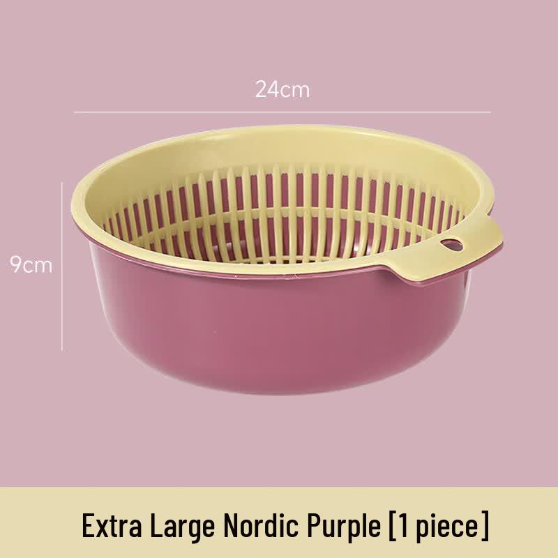 Dao Ying Nordic Style Double-Layer Kitchen Drain Basket
