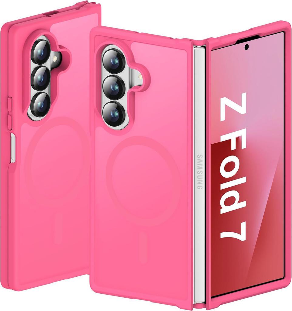Applicable to Samsung ZFold8Ultra transparent magnetic mobile phone case zflip7 folding anti-drop protective case scratch-proof 6