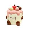 Cake Fruit Fork Set,Household Ceramic Jar Stainless Steel Dessert Cute Small Storage Jar Insert Child Safety Fruit Stick