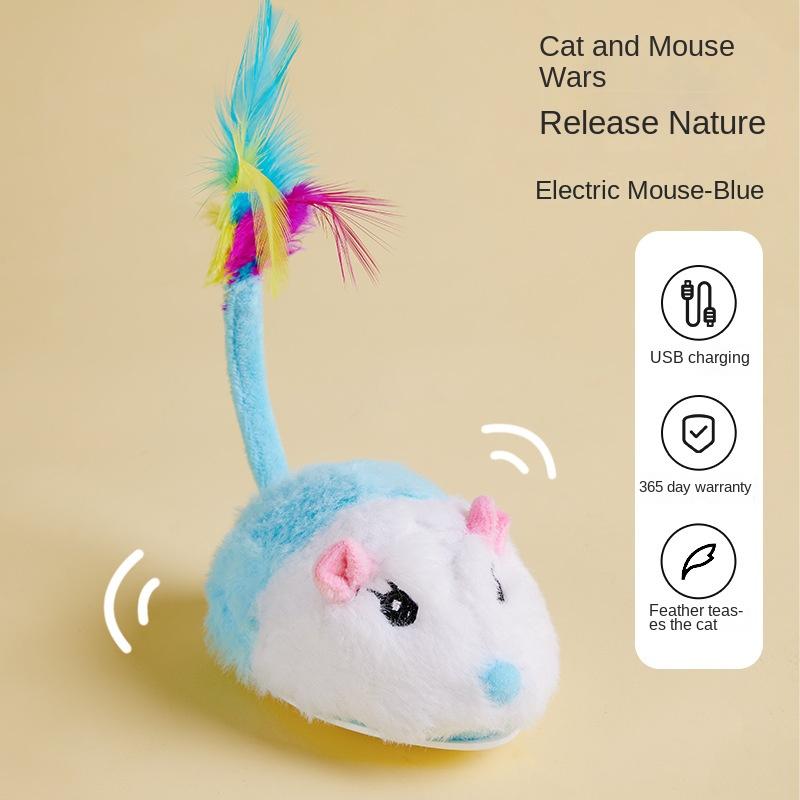 Smart Sensing Katzenspielzeug Interaktiv Automatisch Elektronische Maus Katze Ärgern Indoor-Spiel Katzenspielzeug USB-Aufladung Katze Katze