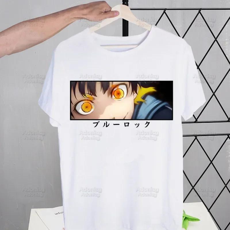 BLUE LOCK Isagi Yoichi T-Shirt Herren Tops T-Shirts Harajuku Seishiro Nagi Meguru Bachira T-Shirt Streetwear Hip Hop Herren T-Shirts