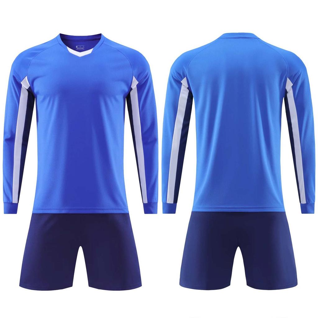 Long-sleeved football suit autumn and winter children's quick-drying sports suit student training suit printed football suit wholesale